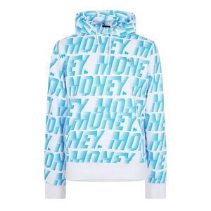 Money Mens Zoom Block Logo Hoodie / Blue
